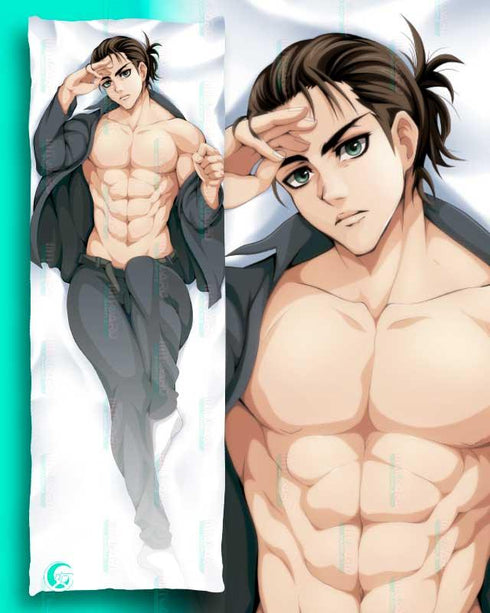 Eren Jaeger v2 Body pillow case ATTACK ON TITAN Mitgard-Knight